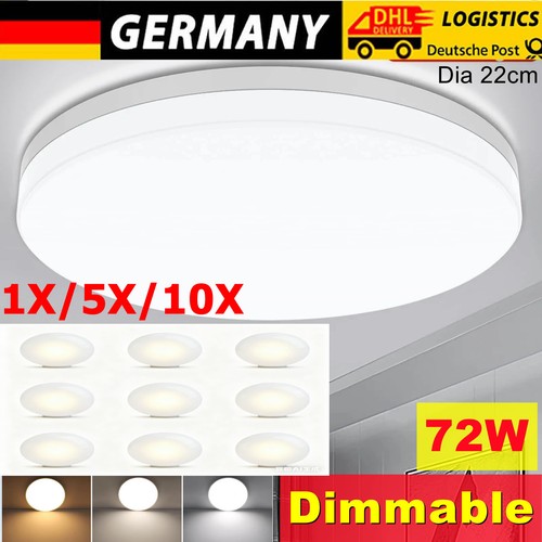 10x dimmbar led deckenleuchte - dimmbar,