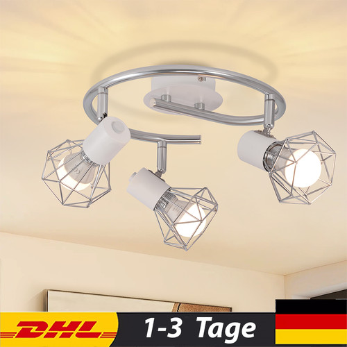Deckenlampe vintage e27 weiß - e27,