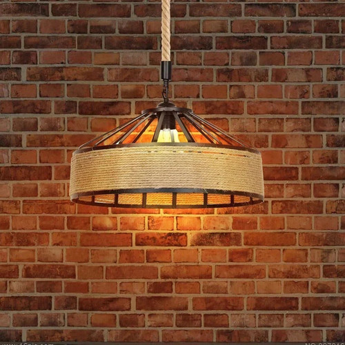 Boho hängelampe e27 - boho, rattan
